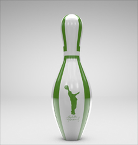 Branded bowling pin concept