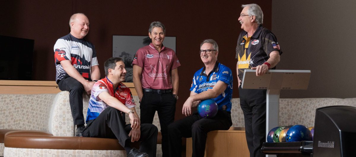 Amleto Monacelli among bowling legends