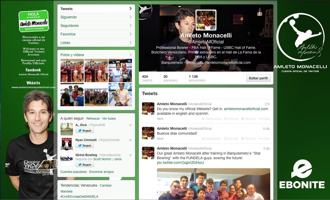 Amleto Monacelli's first official Twitter account