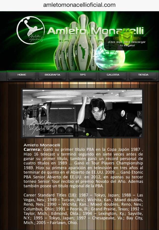 Amleto Monacelli's first website
