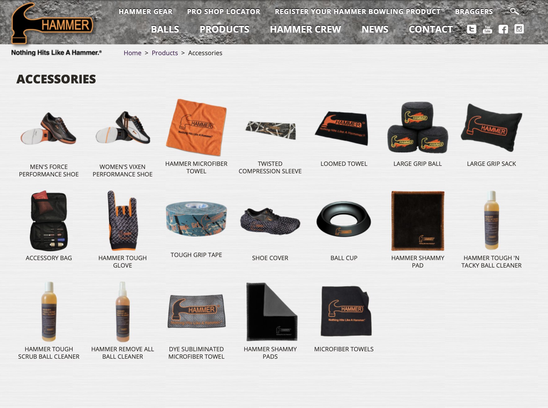 Hammer shoes — before redesign